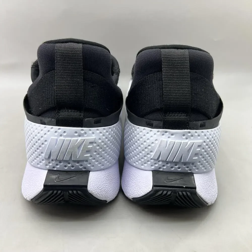 Nike Go FlyEase Running Shoes Women Size 9 Black White Comfort Slip On Sneakers